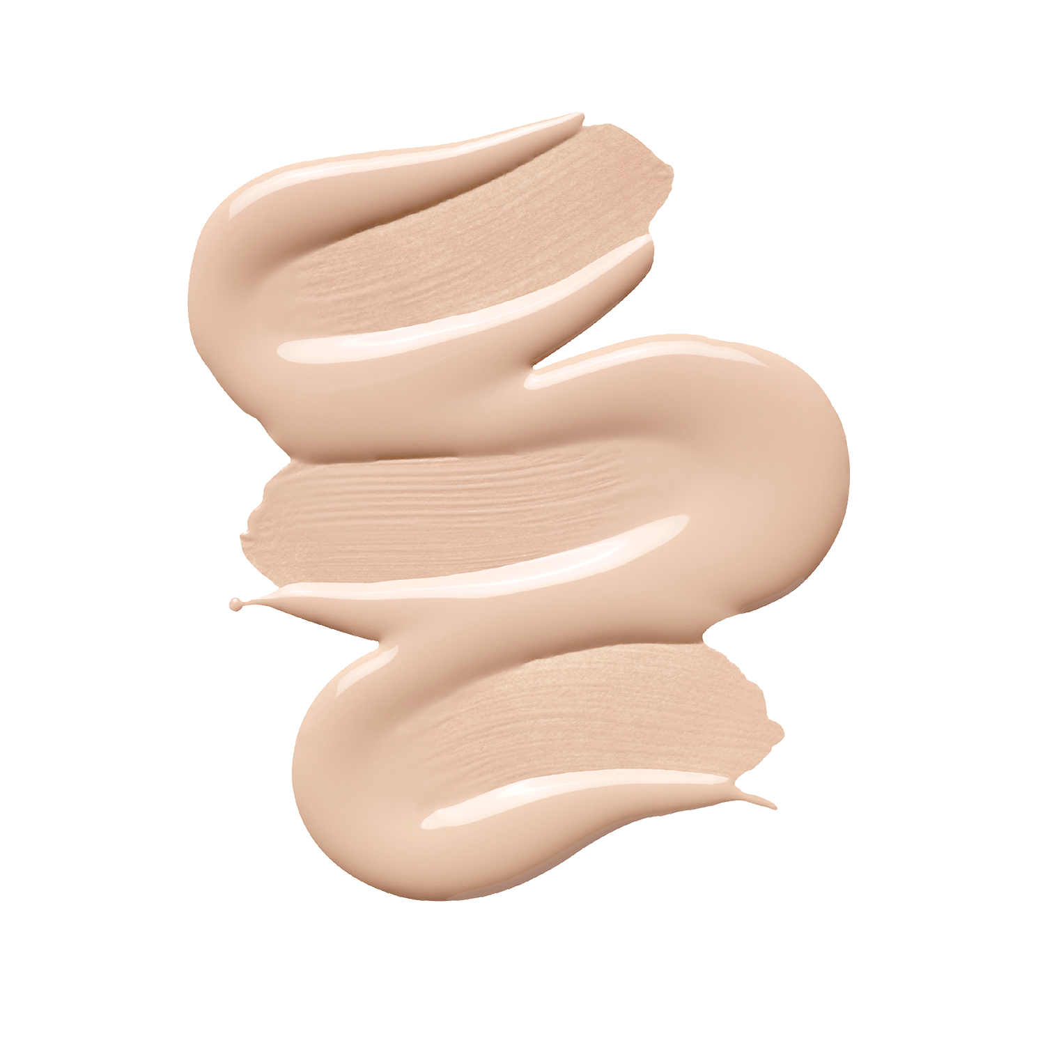 Nikol Beautys BB CRÈME is swatched on a white background, displaying its creamy beige hue with smooth, glossy texture through three overlapping strokes.