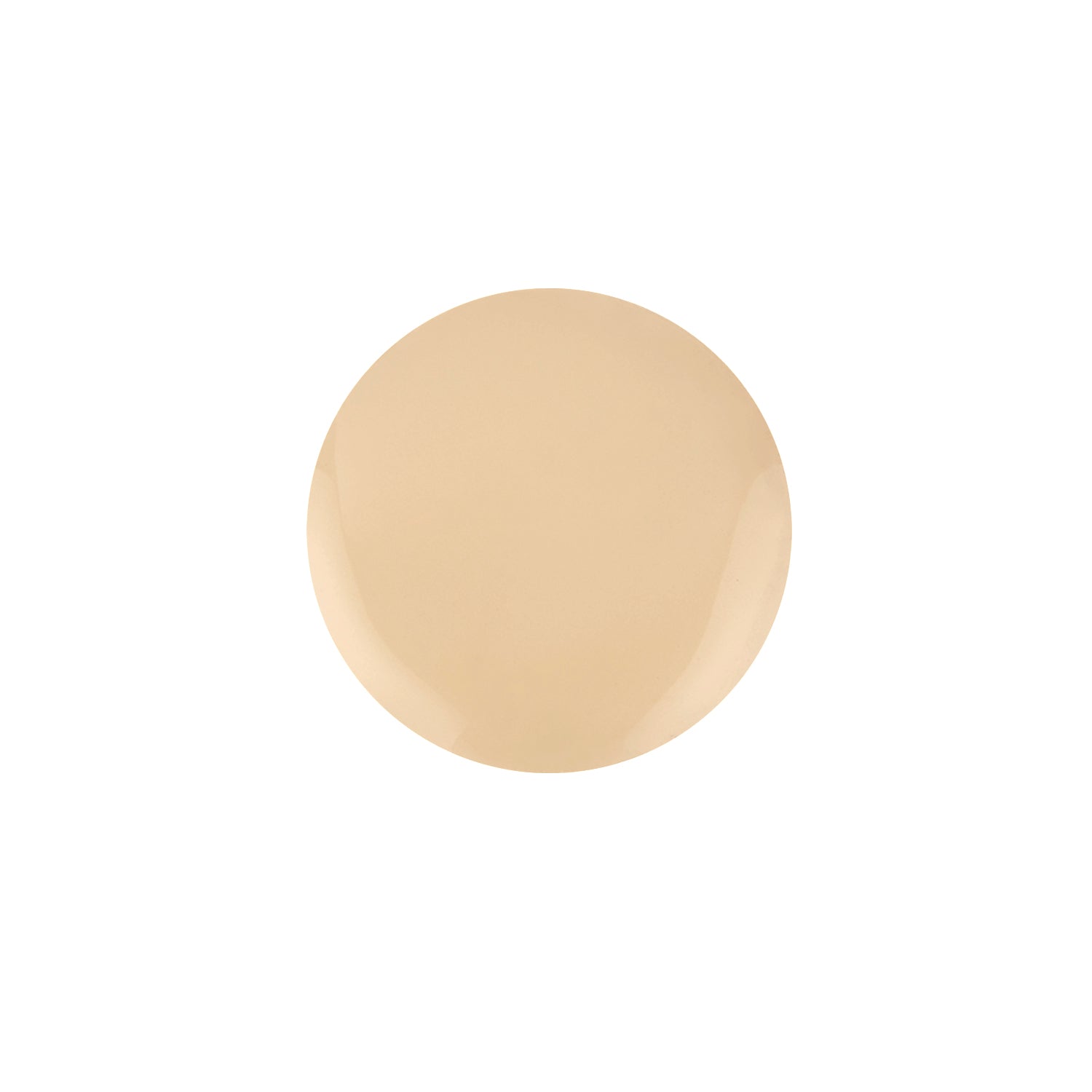 A beige, round paint swatch on a white background highlights Shopgalaxyss Serum Foundation, encapsulating the essence of clean, customizable coverage.