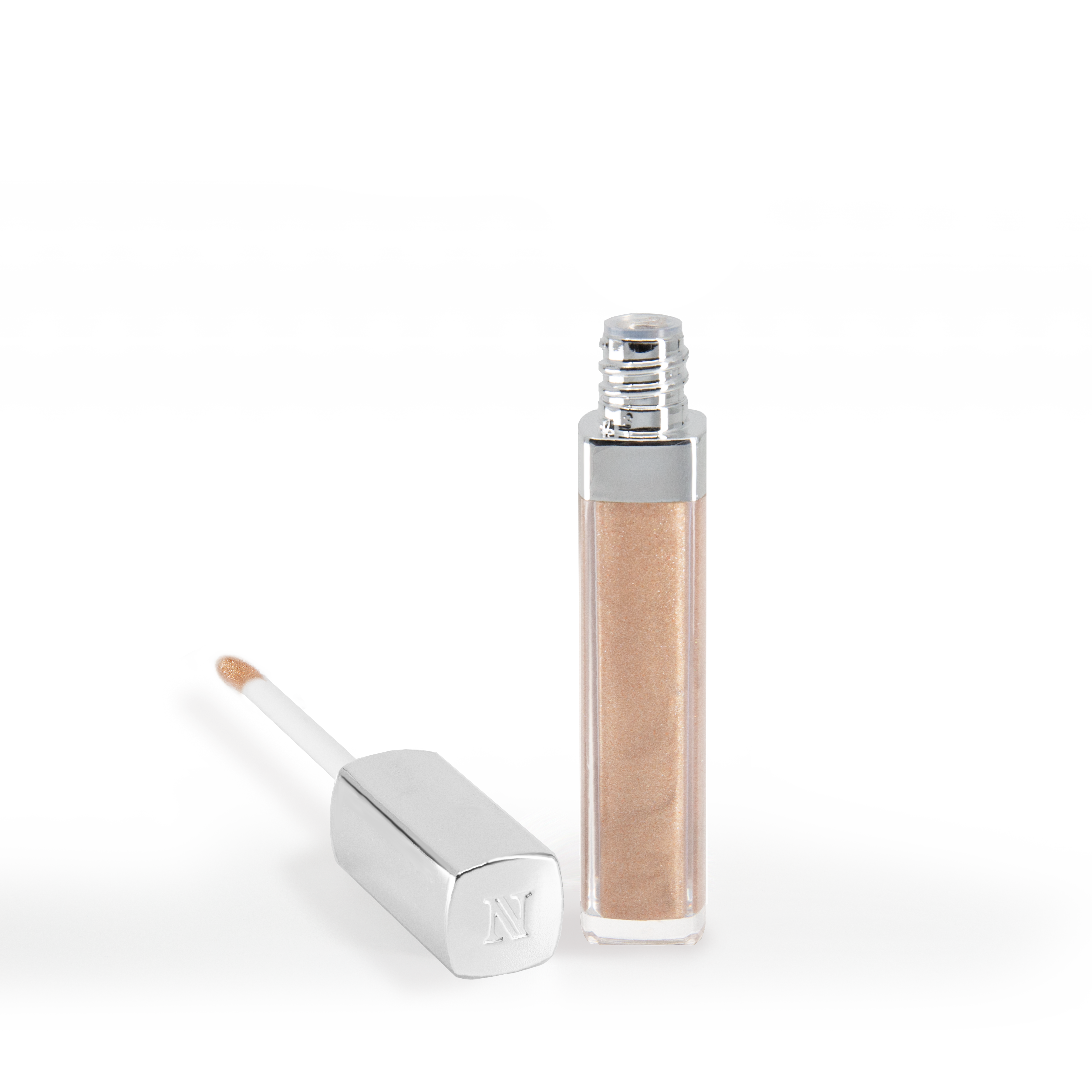 The Manifest & Glow #183 by Shopgalaxys is a shimmery nude lip gloss with high shine. Its reflective silver cap and transparent body house nourishing avocado oil, making it the perfect clean beauty addition to your makeup collection.