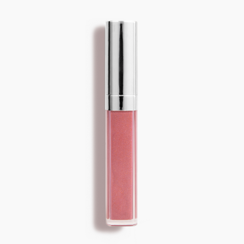 The Coco 13 Lip Gloss #259 by Shopgalaxys, known for its high-impact shine, features a shiny silver cap and stands upright against a plain white background.